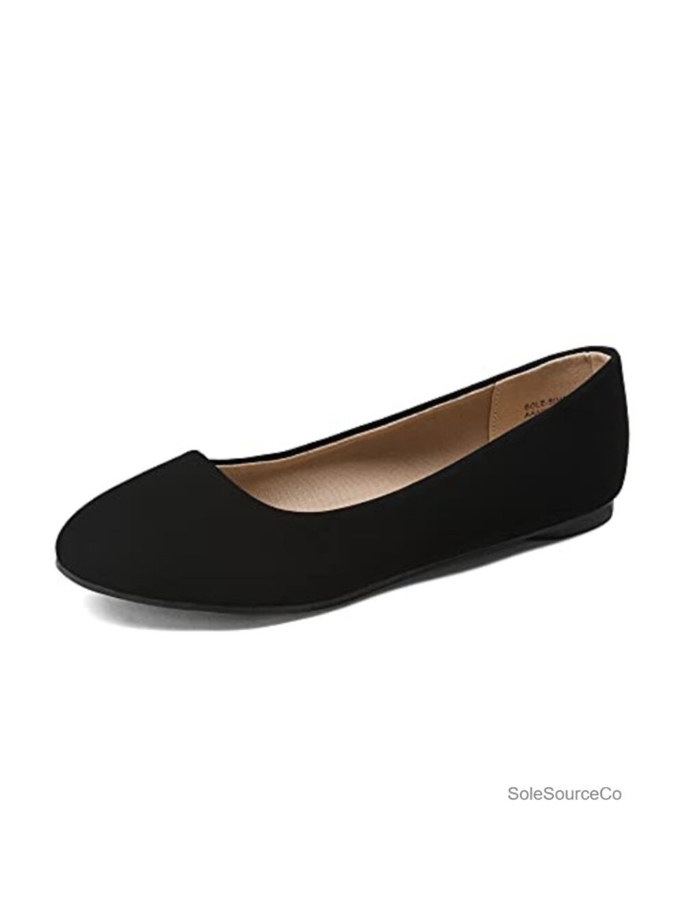 Women's Round Toe Ballet Flats Vegan Leather Faux Suede Comfortable Walking